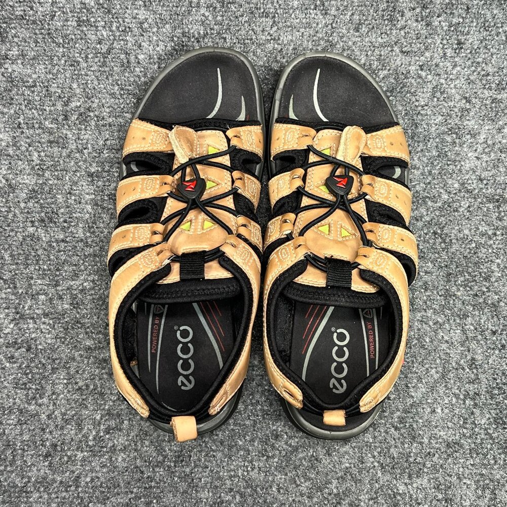 Ecco Bluma Sandals Women's Size 8 Brown Leather Bungee Lace Outdoor Hiking Shoes - Picture 8 of 11
